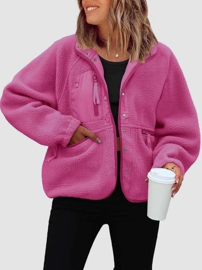 Veste Femme Style Japonais et Coréen en Laine avec Poches – Tailles M à XXL – Couleurs Variées